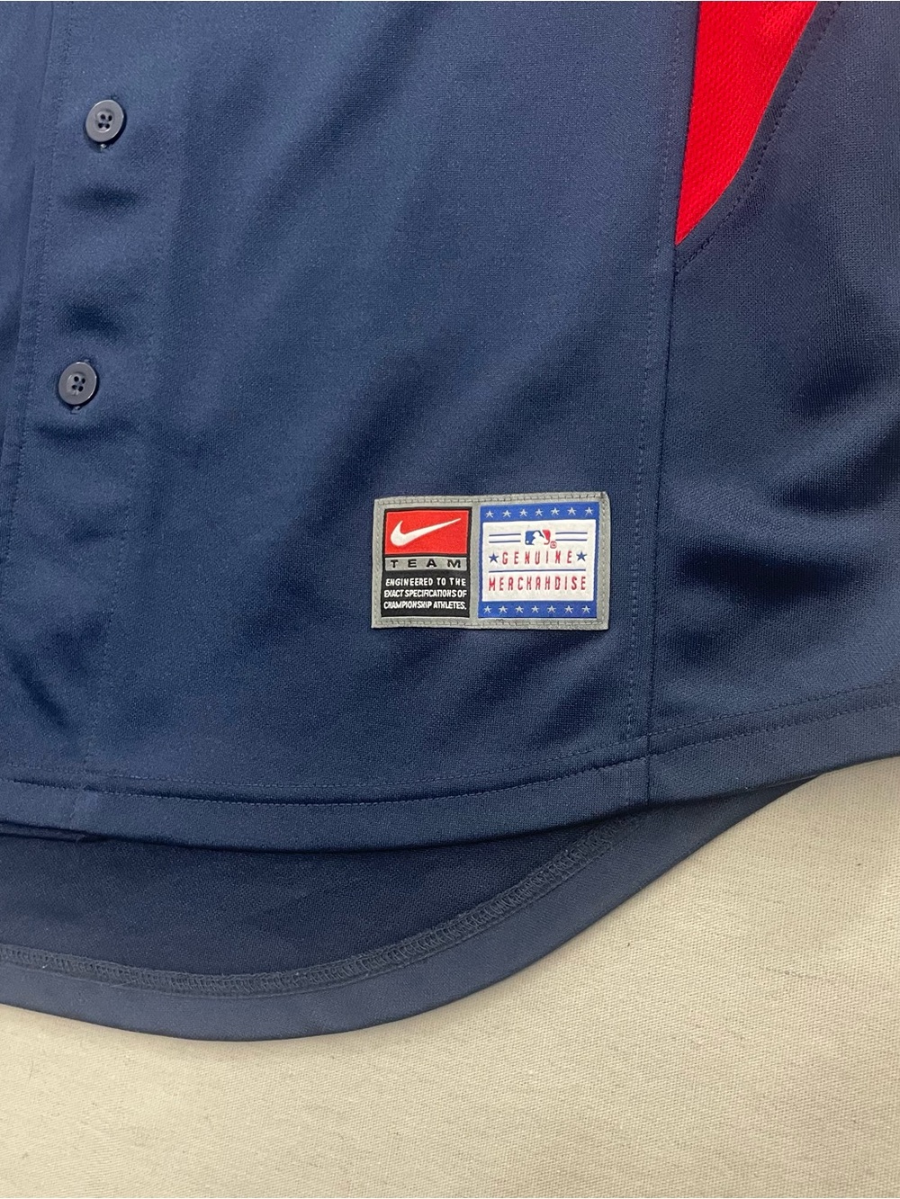 Vintage Boston Red Sox Jersey Men's M Team Nike Blue American Patch Stitched - Picture 4 of 12